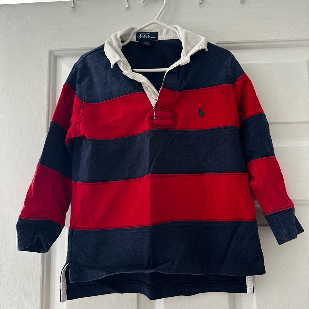 Ralph Lauren Navy and White Polo Shirt